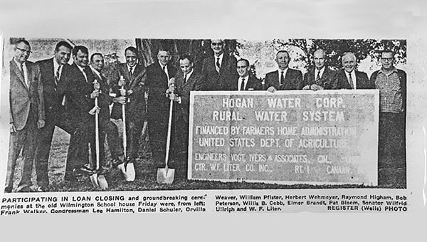 Groundbreaking ceremony for Hogan Water Corp.