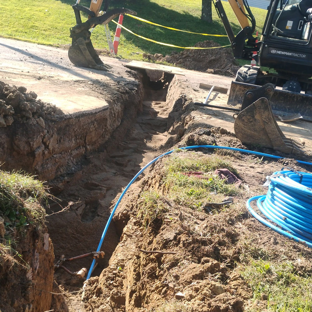 Office front of Hogan Water Corp.